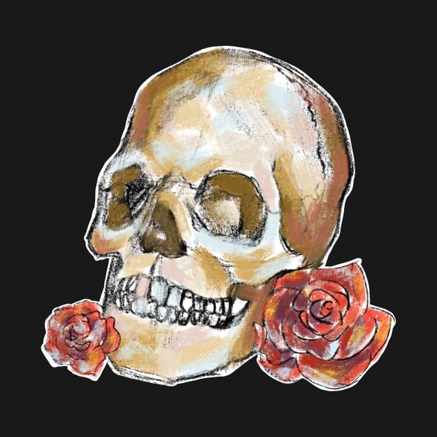 Skulls and roses by SosiCreatesArt