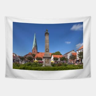 Market square with St. Michaelis church and obelisk, Eutin Tapestry