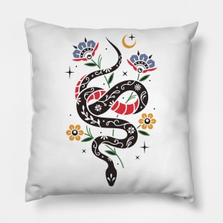 Snake floral pattern Pillow