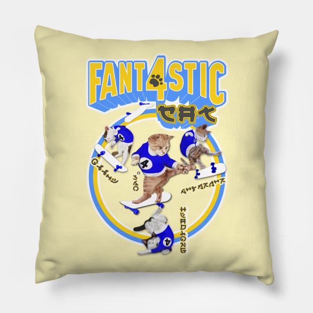 Fantastic Cat Pillow by Eknarin