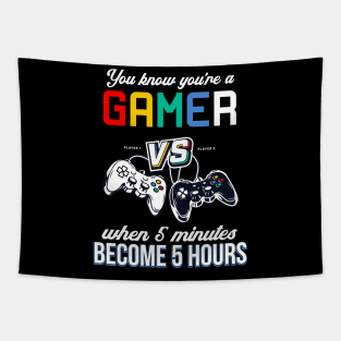 Gamer Funny Saying Controller Console Gaming Tapestry