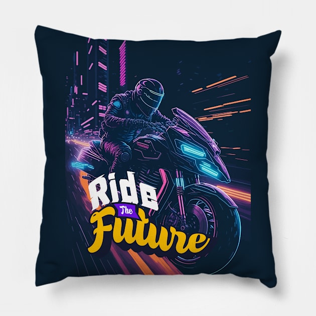 Cyberpunk ride on Pillow by By_Russso