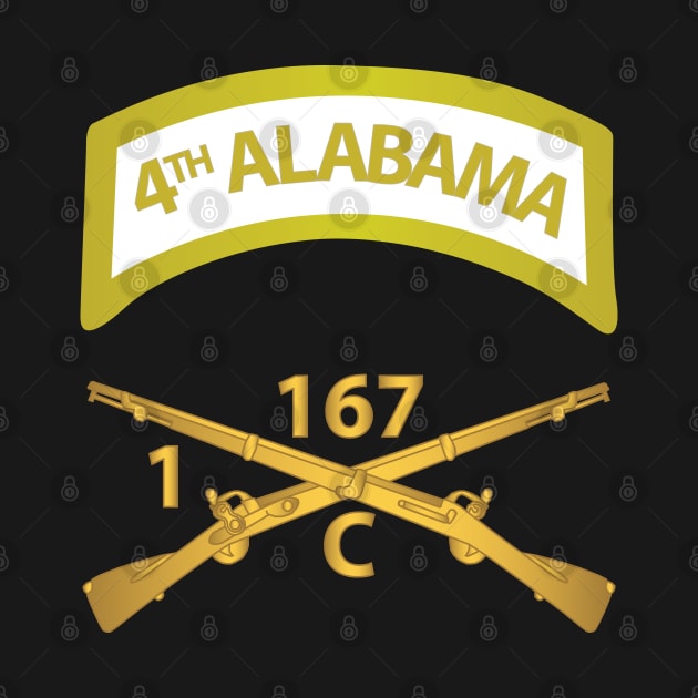 Army - Company C,  1st Battalion, 167th Infantry Regiment - 4th Alabama w Inf Branch wo Txt X 300 by twix123844