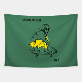 Everyday Should Be Skateboarding Day Tapestry