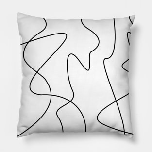 Abstract Print Monochromatic Dreams Pillow