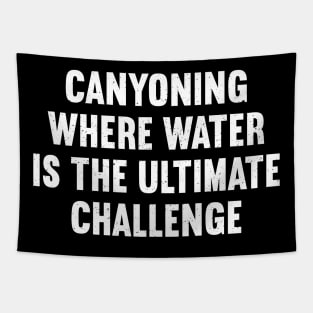 Canyoning Where Water is the Ultimate Challenge Tapestry