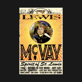 Front Logo 1978 Lewis McVay Spirit of St Lewis Concert Poster T-Shirt