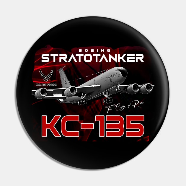 Boeing KC-135 Stratotanker Heavy Aircraft Pin by aeroloversclothing