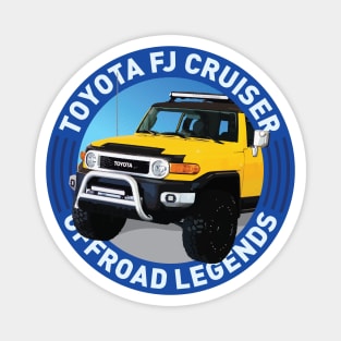 4x4 Offroad Legends: Toyota FJ Cruiser (yellow) Magnet