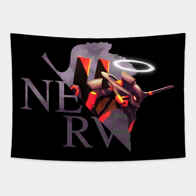 Eva-01 Berzerk Nerv Tapestry by luisdsanchez