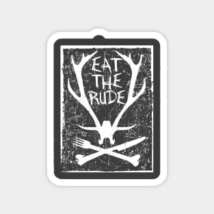 Eat The Rude - Hannibal (White) Magnet