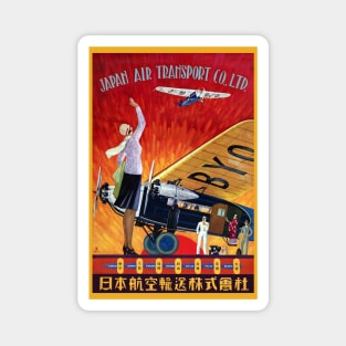 Japan Air Transport Vintage Poster 1930 Magnet