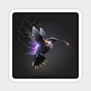 Fantasy Hummingbird and Lightning Magnet