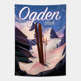 Ogden, Utah Ski poster Tapestry