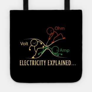 Electricity Explained Stik Man Tote