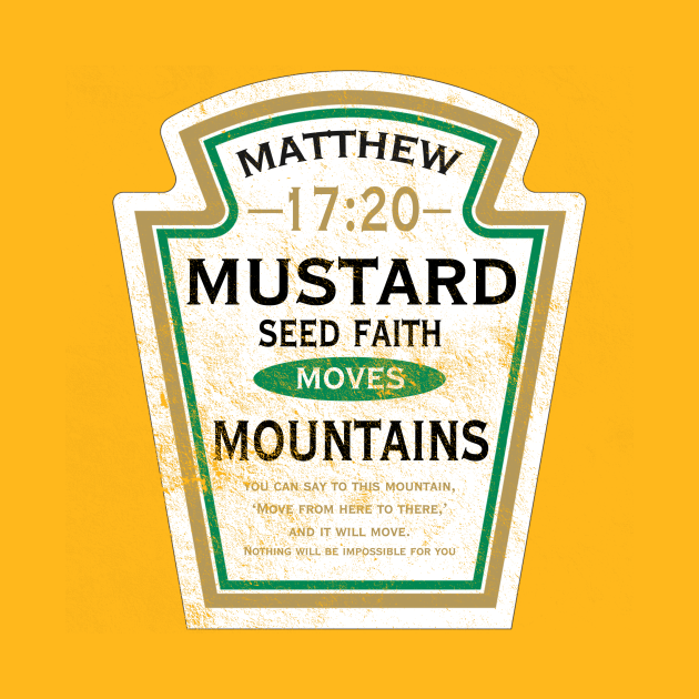 Mustard Seed Faith, distressed Jesus TShirt TeePublic