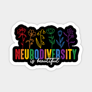 Neurodiversity Is Beautiful Autism Awareness Magnet