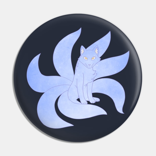 Celestial Kitsune Pin by Firestorm Fox