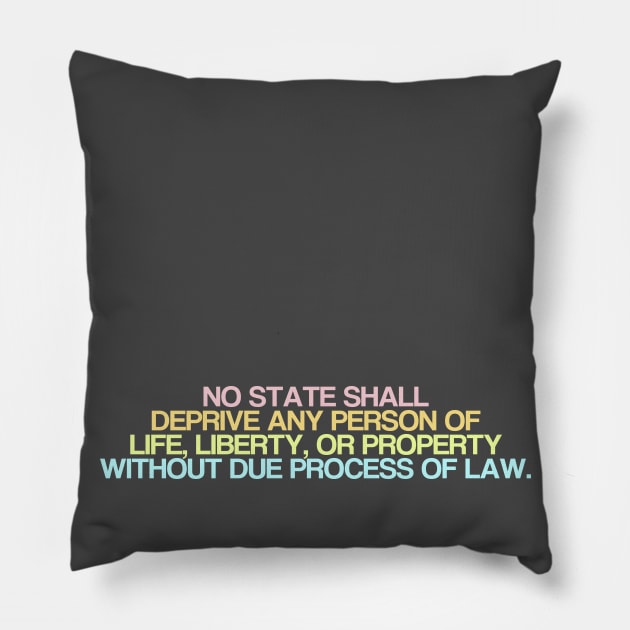 Due Process Clause Pillow by ericamhf86