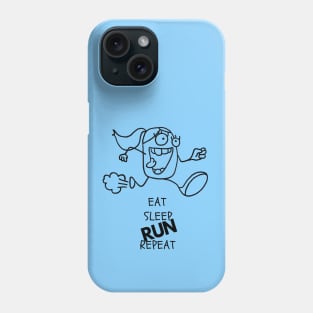 Rita in Eat Sleep Run Repeat mode Phone Case