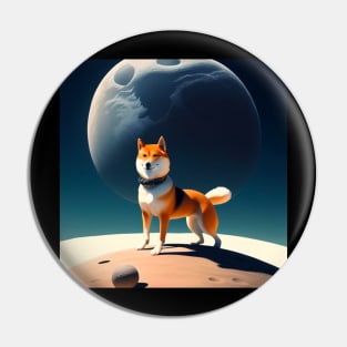 Shiba Inu to the Moon Pin