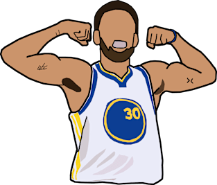 Steph Curry Flex - NBA Golden State Warriors Magnet