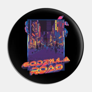 Godzilla Road Japan Pin