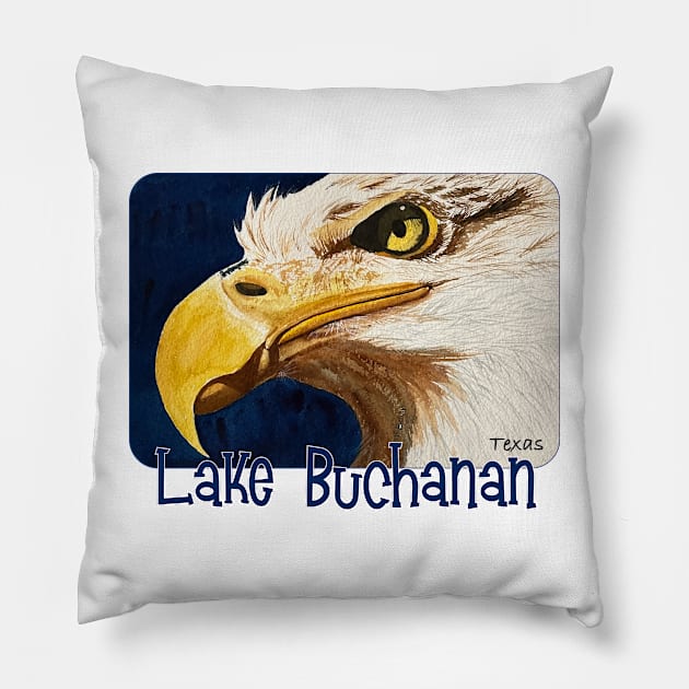 Eagles of Lake Buchanan, Texas Pillow by MMcBuck