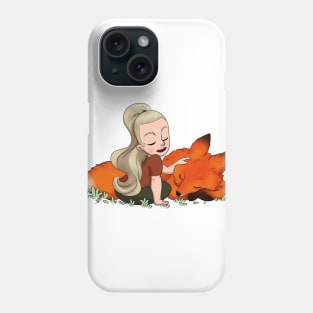 Girl and Fox Phone Case