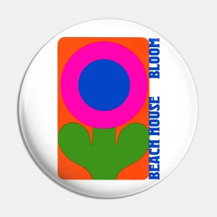 Beach House • • • • Retro Style Original Fan Design Pin