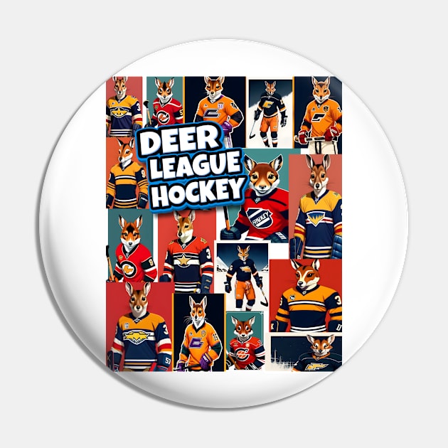 DEER League Hockey Pin by Jaymz Weiss Designz