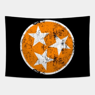 Tennessee Flag Orange White Distressed Tn State Tapestry