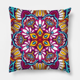 mandala-design, mandala-art, geometric, abstract, mandala and spirituality, colorful, rainbow, mandala pattern, mandala flower patterns, Flower Mandala ,Spirituality Pillow