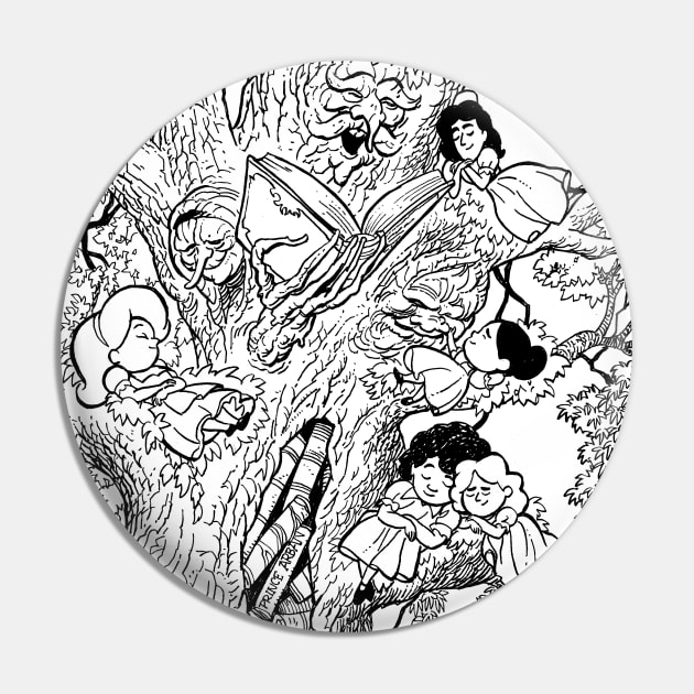 Story Tree Pin by drawmanley