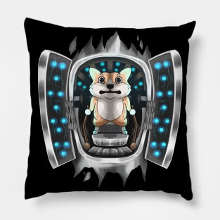 Corgi Inside Costume Corgi Takes Over Control Halloween Pillow