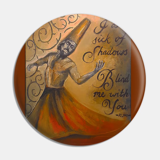 Whirling Submission - Rumi Pin by Fitra Design