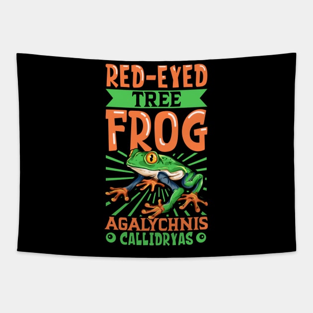 Red-eyed Tree Frog Tapestry by Modern Medieval Design