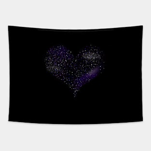 Galaxy Heart Tapestry