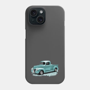 Blue 40 Ford Truck Phone Case