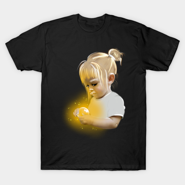 Discover Girl with glowing orb - Glowing Orb - T-Shirt