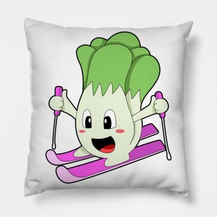 Lettuce as Skier with Ski Pillow