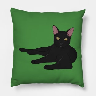 zilla the cat Pillow