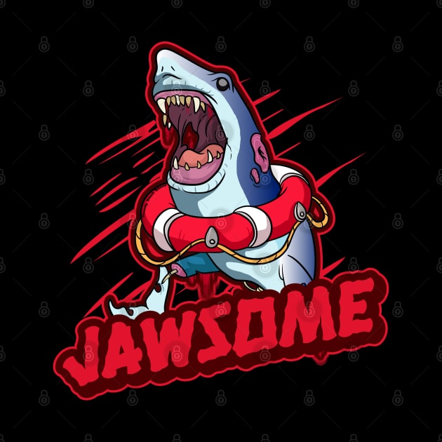 Creepy Jawsome Zombie Shark by Trendy Black Sheep