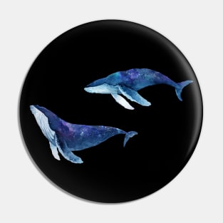 Hydro Flask stickers - ocean blue whale galaxy space | Sticker pack set Pin