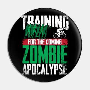 Training For The Zombie Apocalypse Cycling Pin