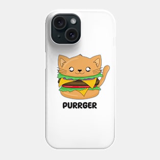 Purrger Kawaii Cat Burger | Cheeseburger Hamburger Phone Case