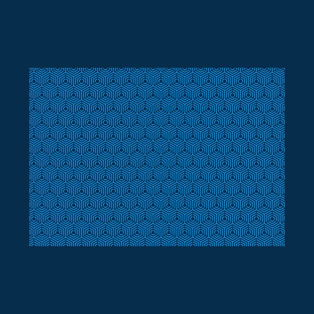blue diamond geometric pattern design over a dark blue background. Ideal for stamps and clothes stamps by Drumsartco
