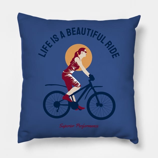 life is a beautiful ride Pillow by busines_night