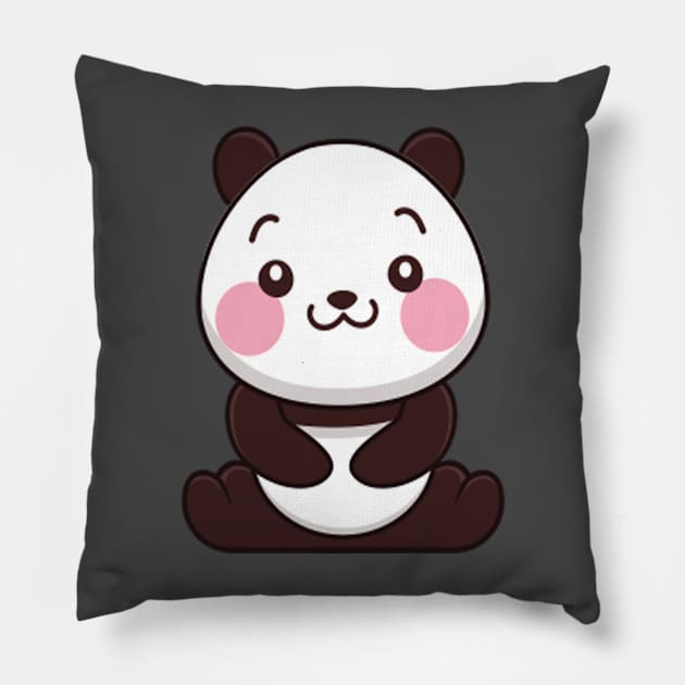 Baby Panda - Cute Panda Pillow by tatzkirosales-shirt-store