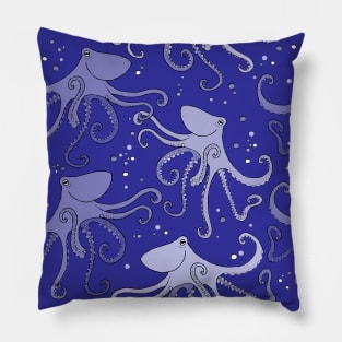 happy octopus violet Pillow